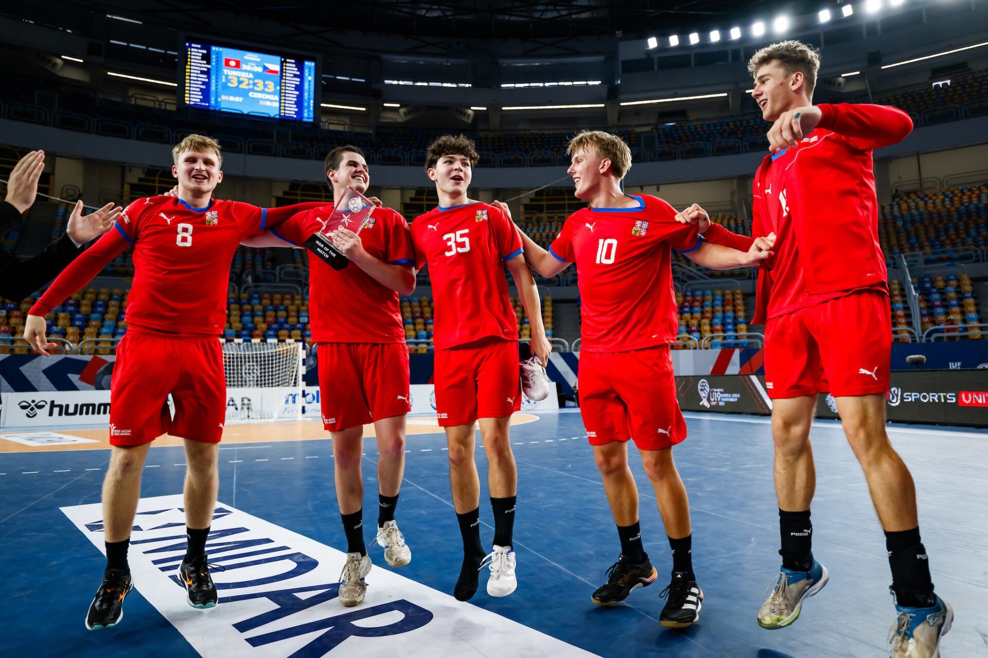 Tunisia vs Czechia, IHF Men's Youth (U18) World Championship 2025, Cairo, Egypt, 07.08.2025, Mandatory Credit © Sasa Pahic Szabo / kolektiff